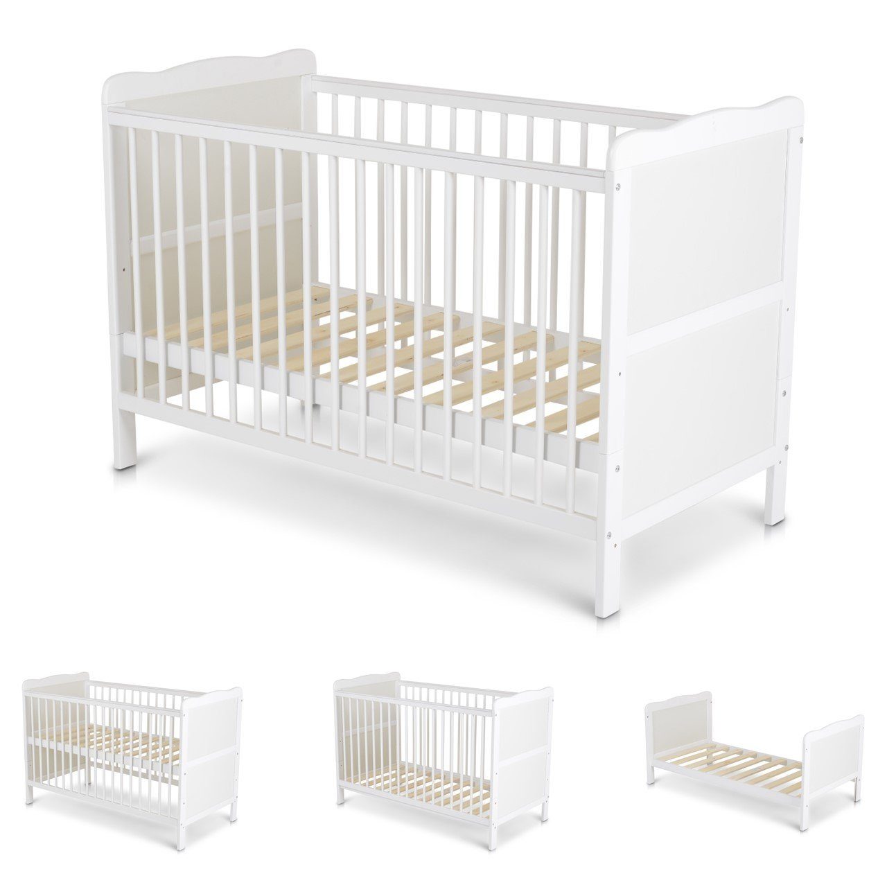Cangaroo Komplettbett Babybett 2in1 Gitterbett Albero,