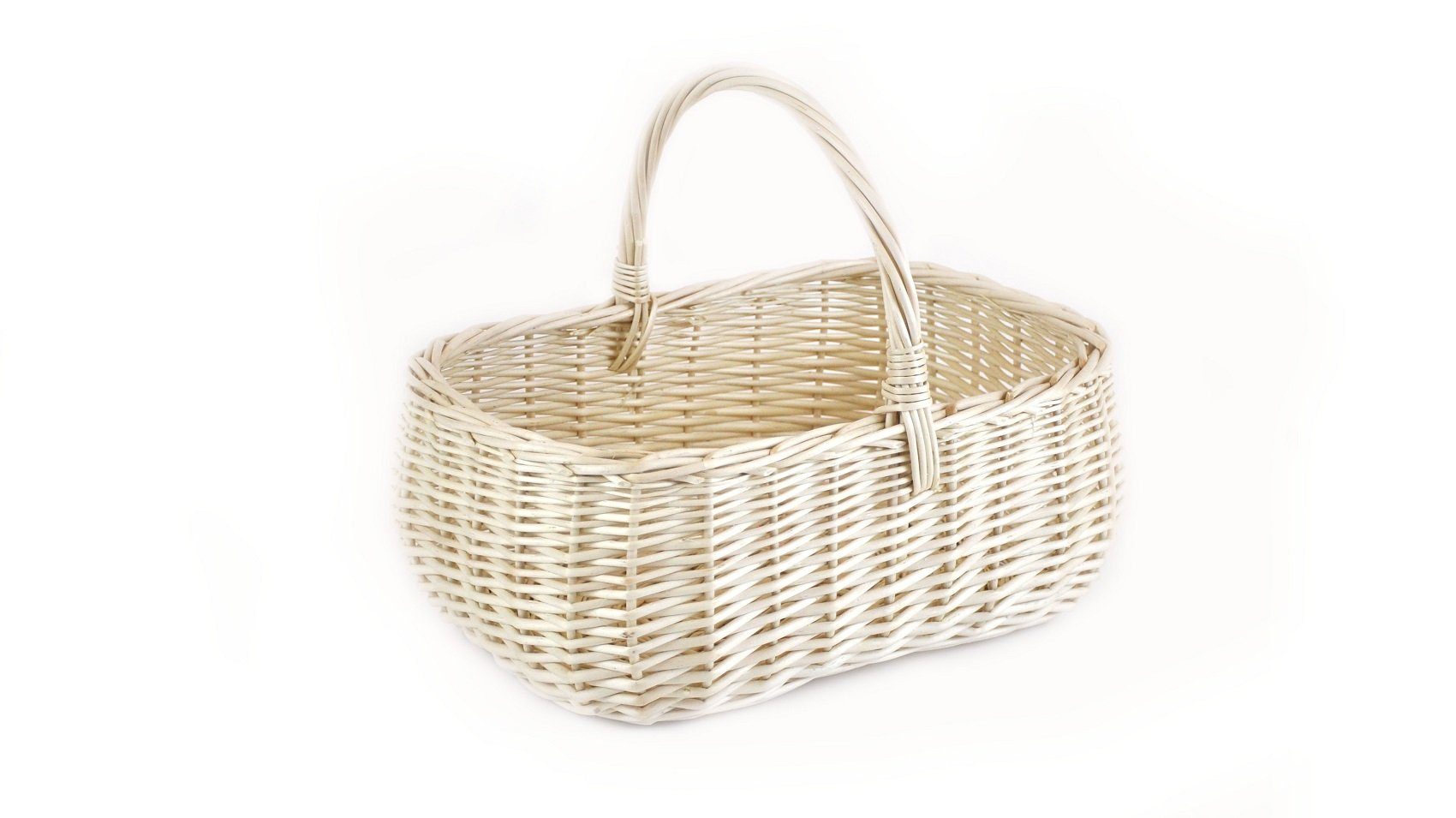 MyBer® Einkaufskorb Korb Weidenkorb Picknickkorb 33/23/13cm