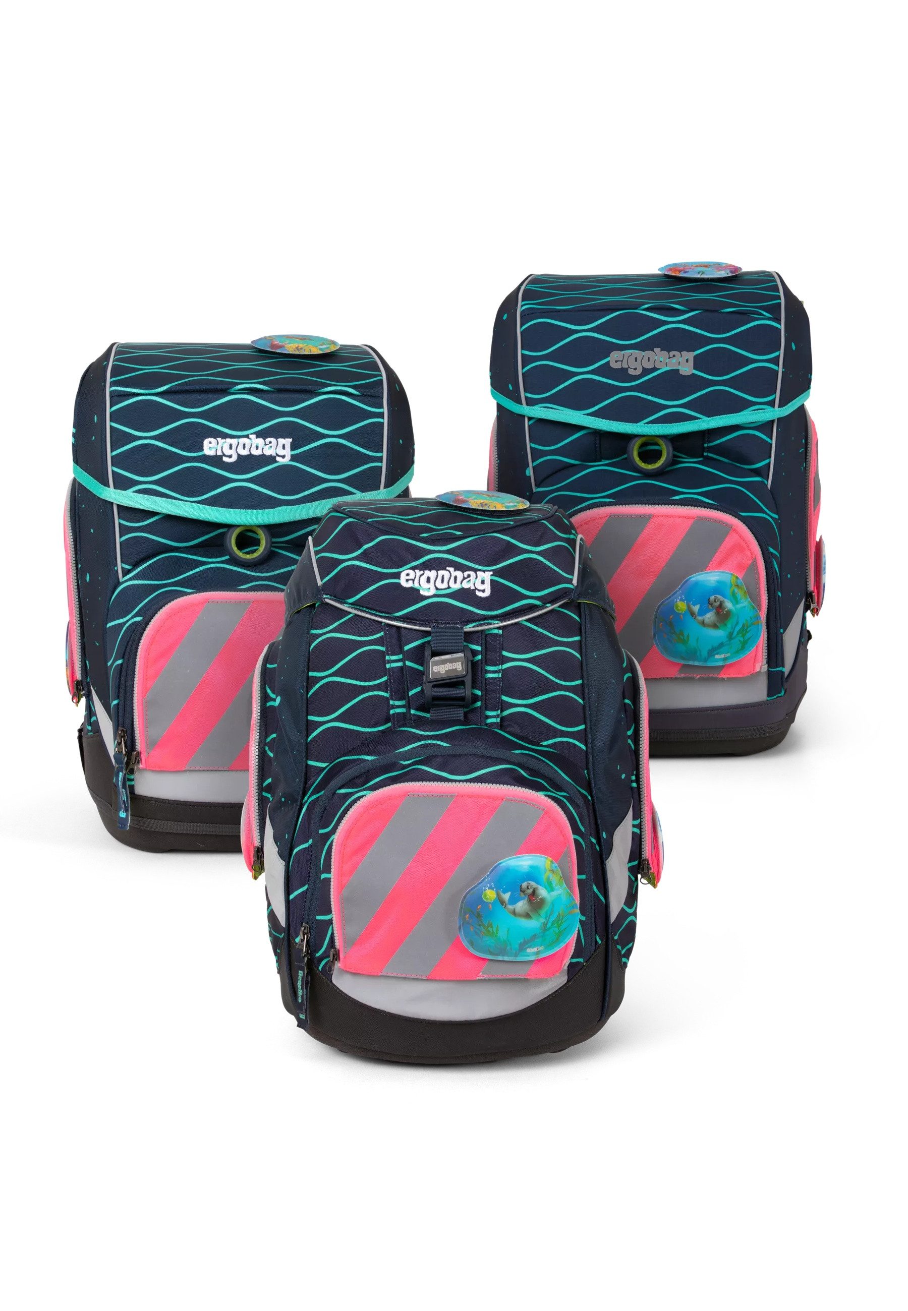 ergobag Schulranzen pack Sicherheitsset mit Reflektorstreifen