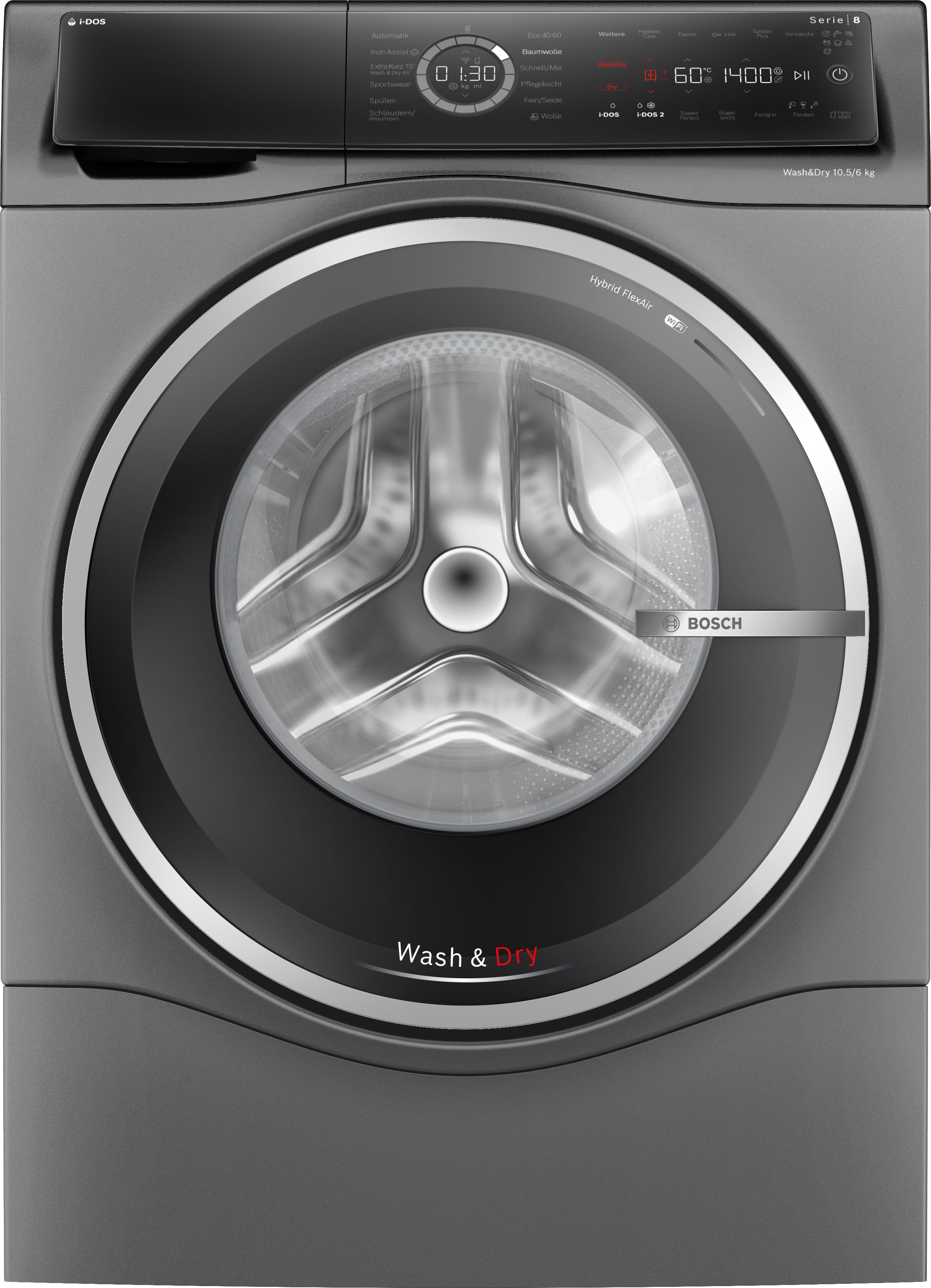 BOSCH Waschtrockner Serie 8 WNC254AS0, 10,5