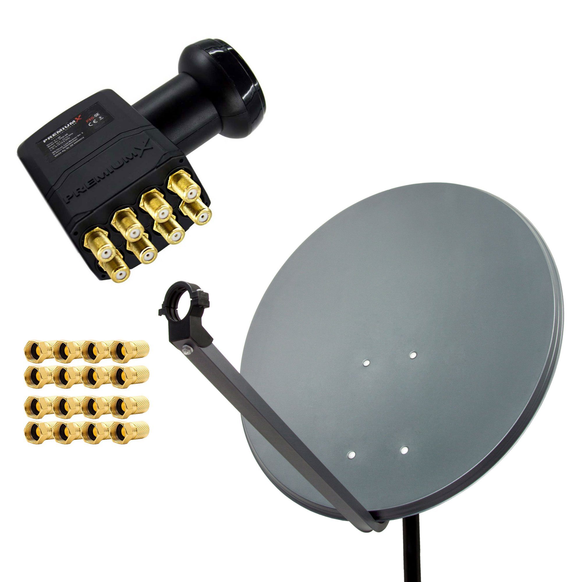 PremiumX SAT Anlage 80cm Satellitenschüssel Octo