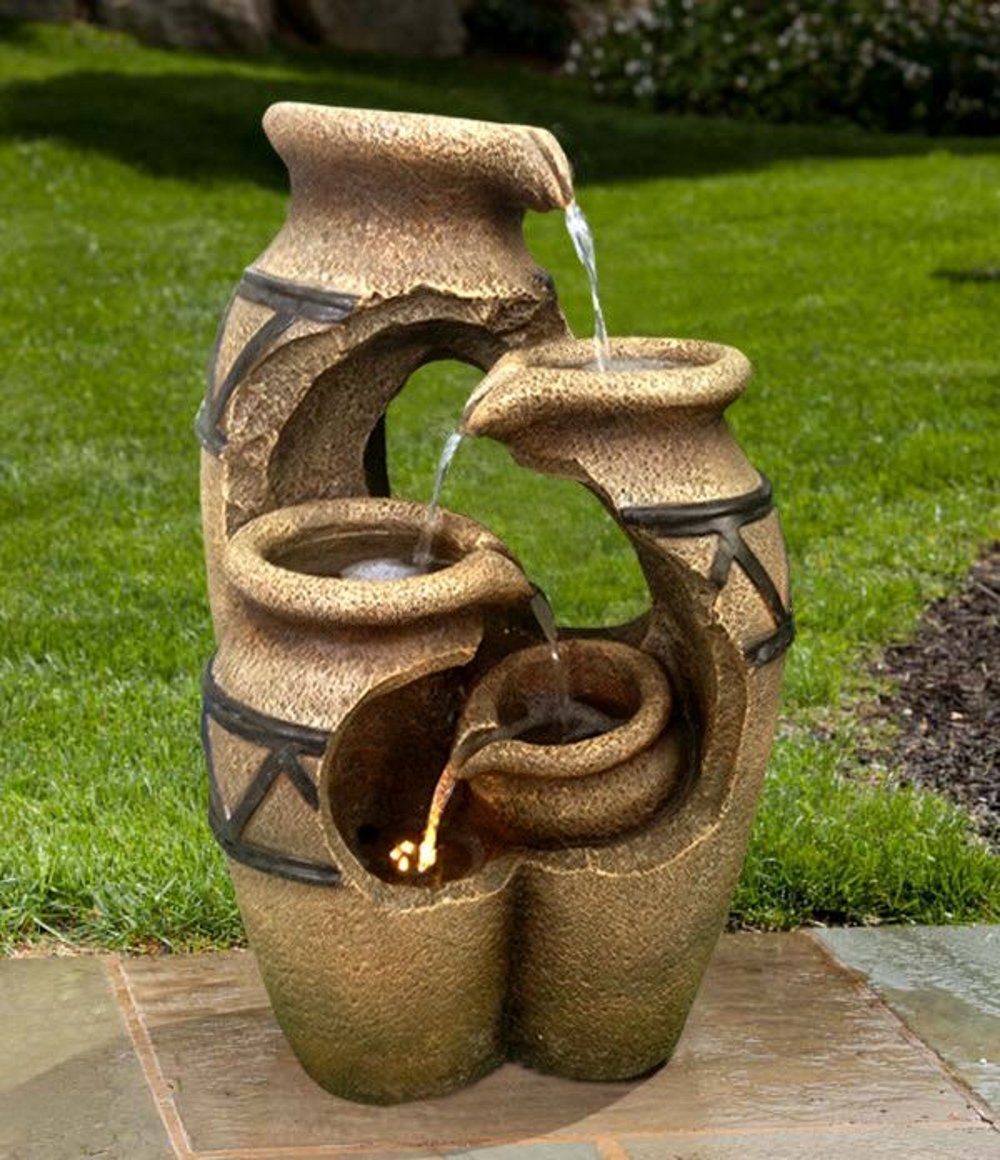Wehmann Gartenbrunnen Solarbrunnen 'Kreta', 33,00 cm
