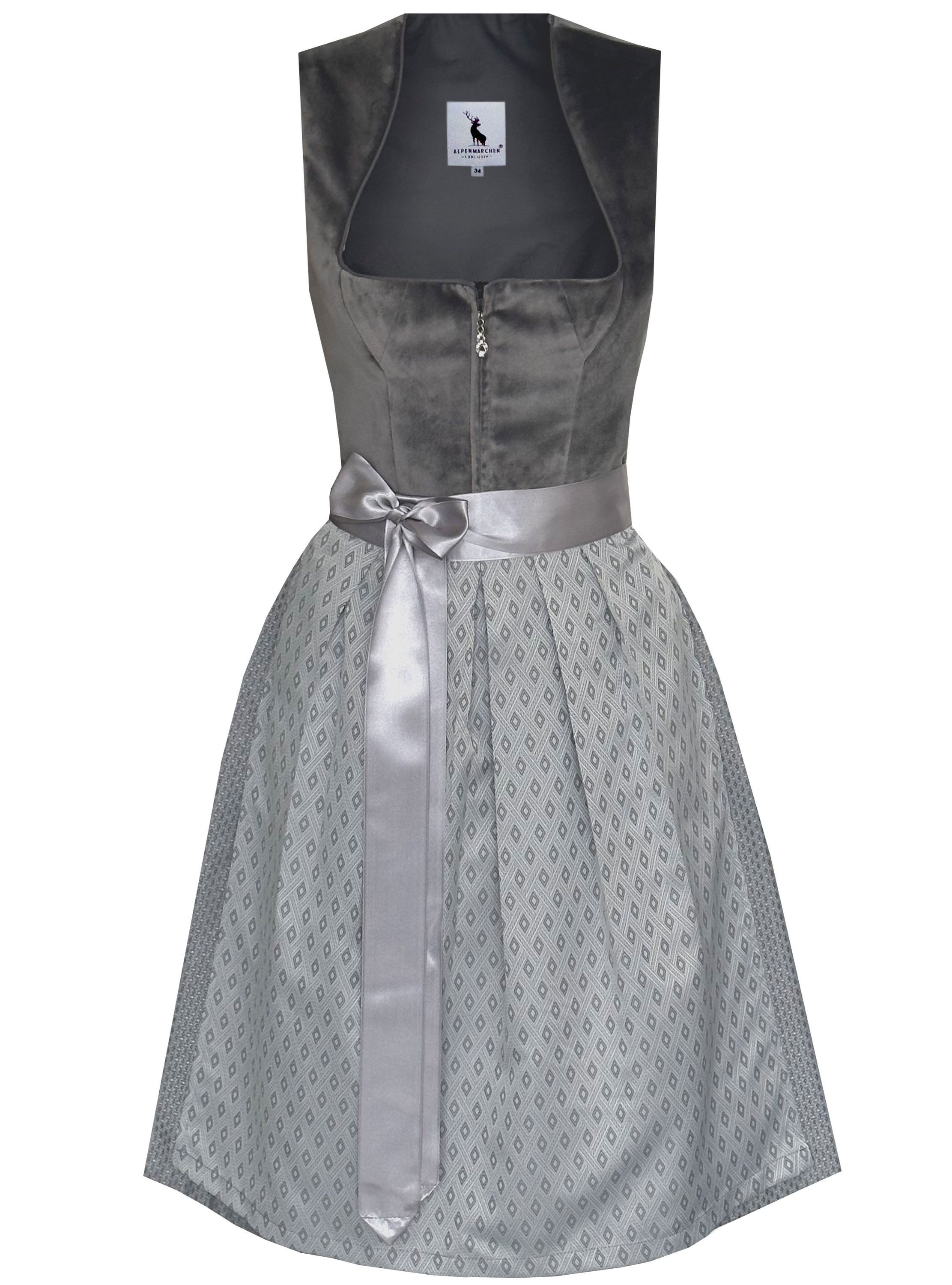 Alpenmärchen Dirndl Dirndl Adriana in grau
