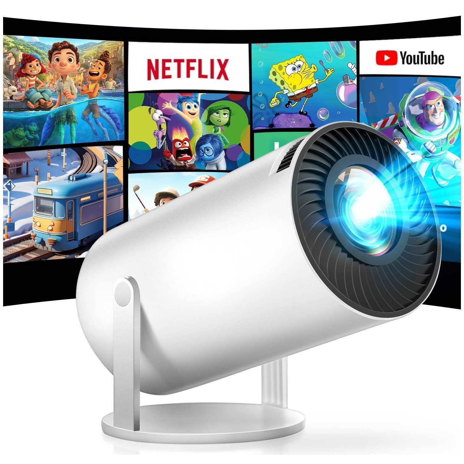 WILGOON Mini LED-Beamer LED-Beamer (10000 lm,