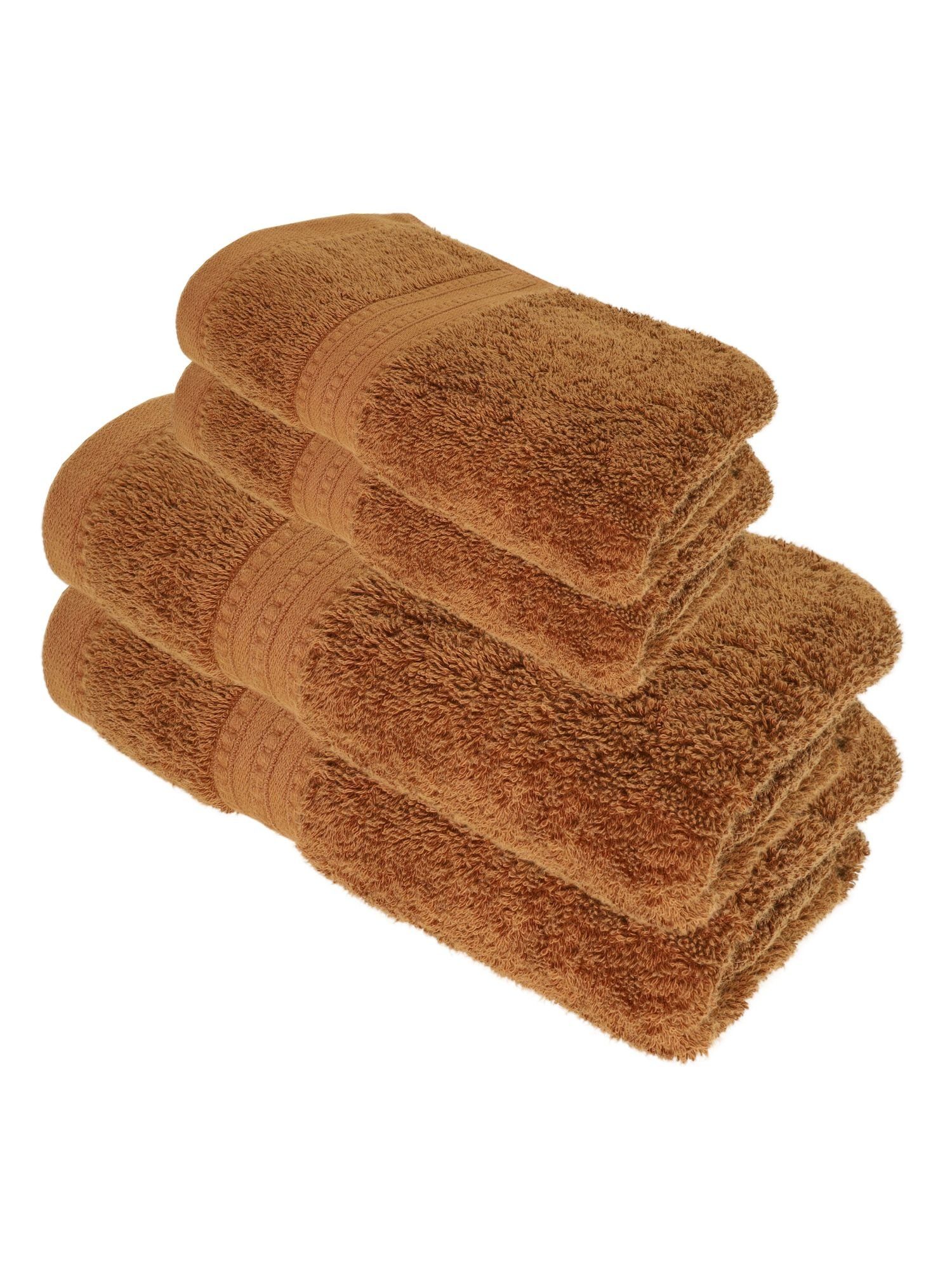 Julie Julsen Handtücher 4-Handtücher-Schokobraun, Bio-Baumwolle (4-St)