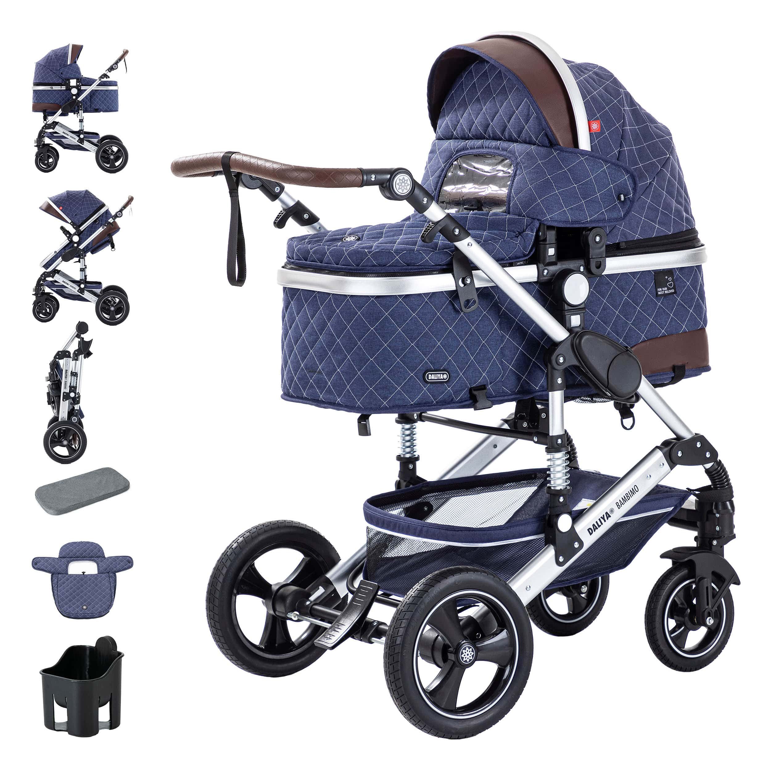 Daliya® Kombi-Kinderwagen BAMBIMO 2in1 Kinderwagen &
