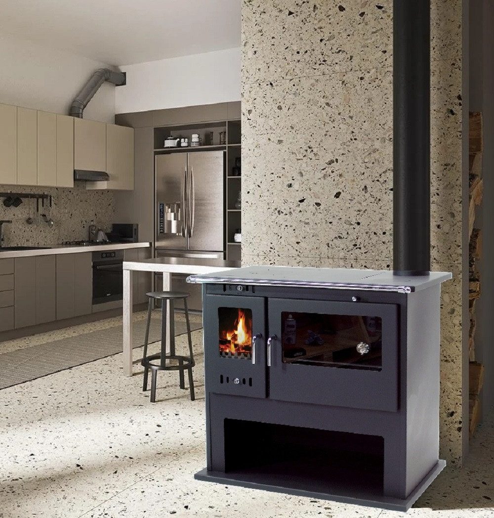 Apex Kaminofen Holzherd 10.5kW Küchenofen mit