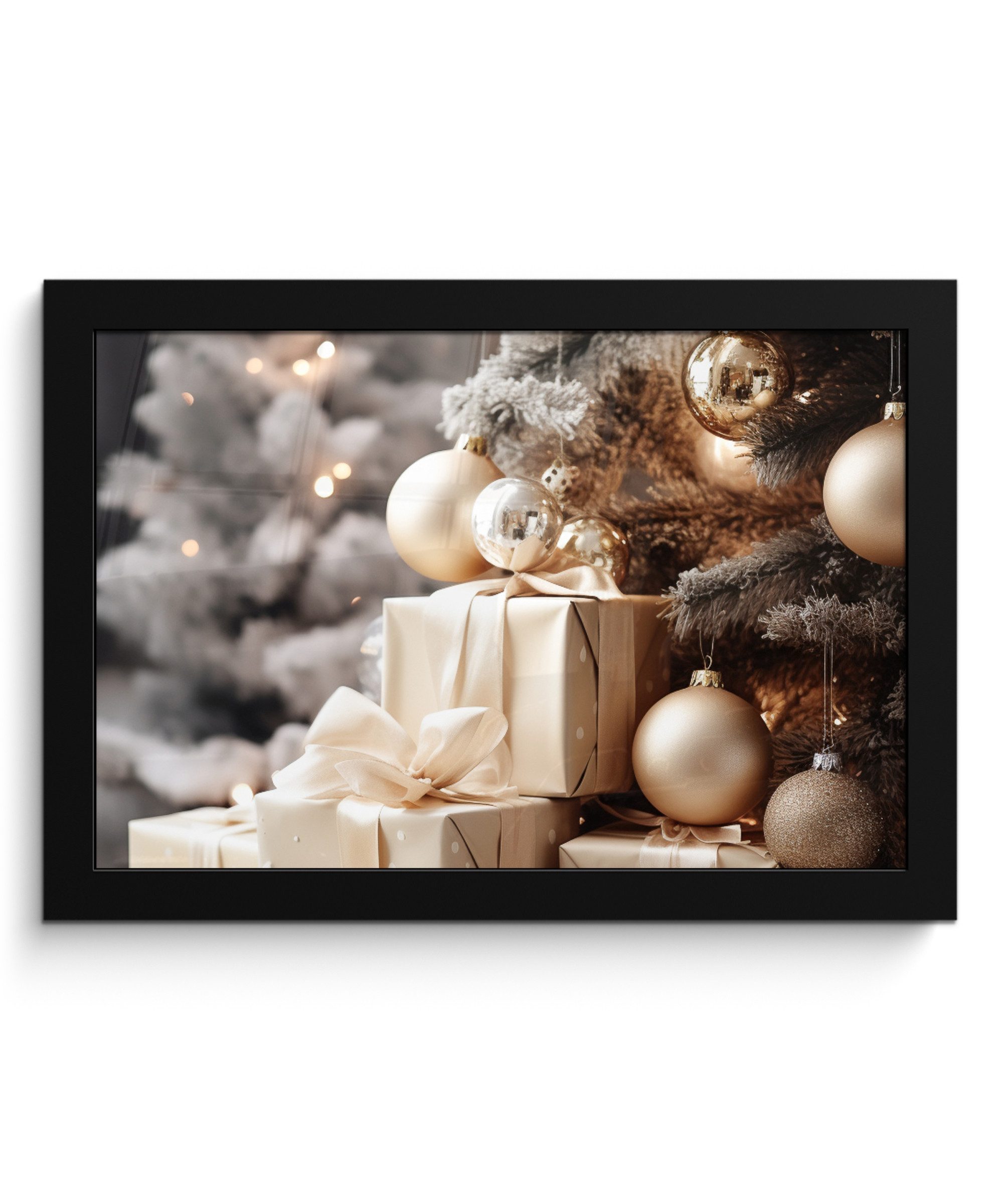 MuchoWow Poster Weihnachtsbaum - Geschenke -
