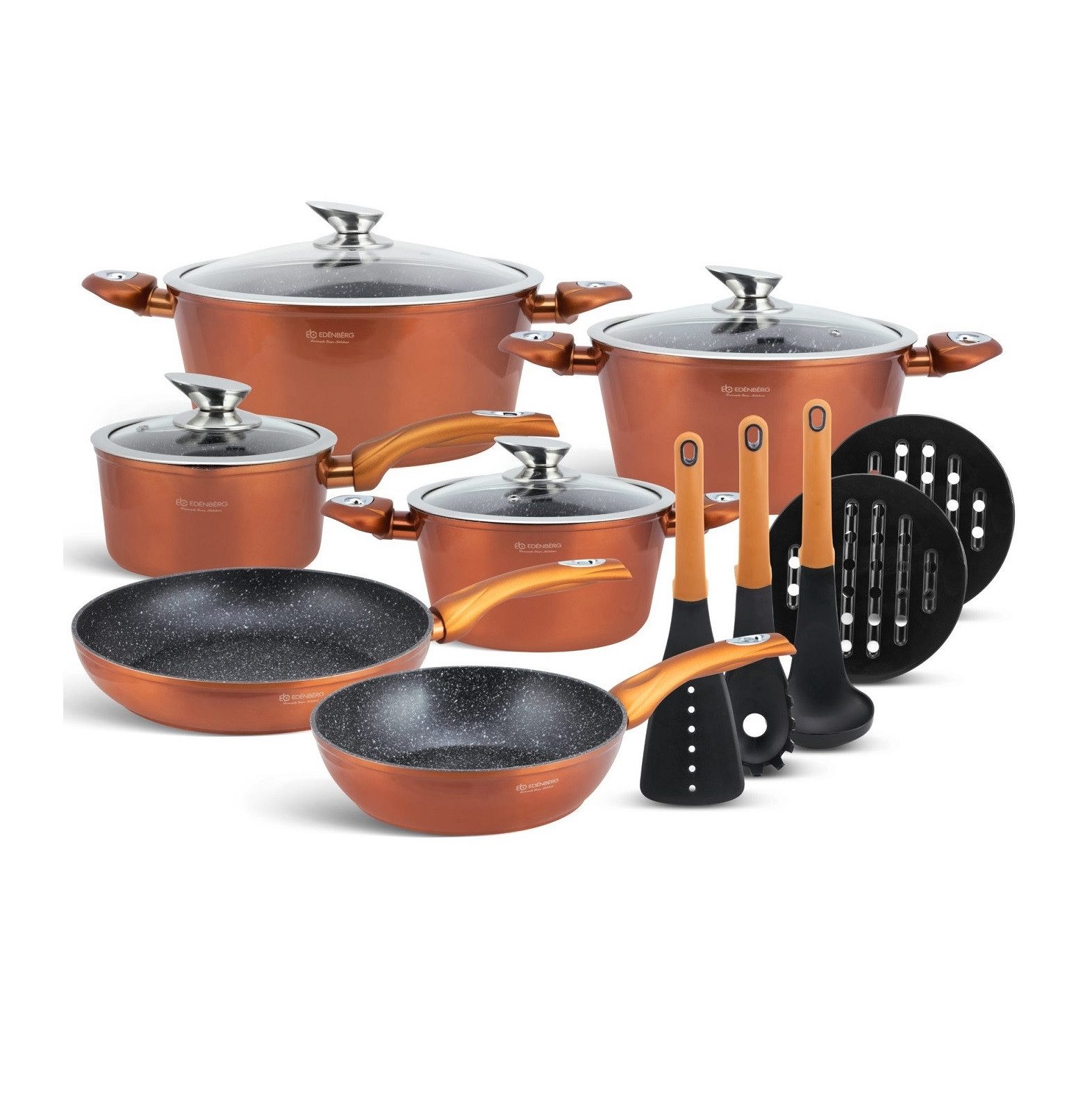 Edenberg Topf-Set Stylische Töpfe in 5