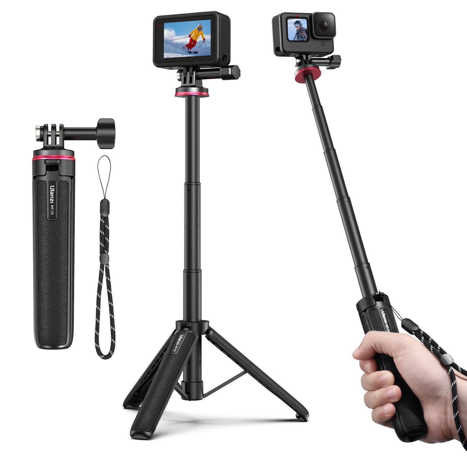 ULANZI MT-72 Ausziehbares Magnetstativ für GoPro