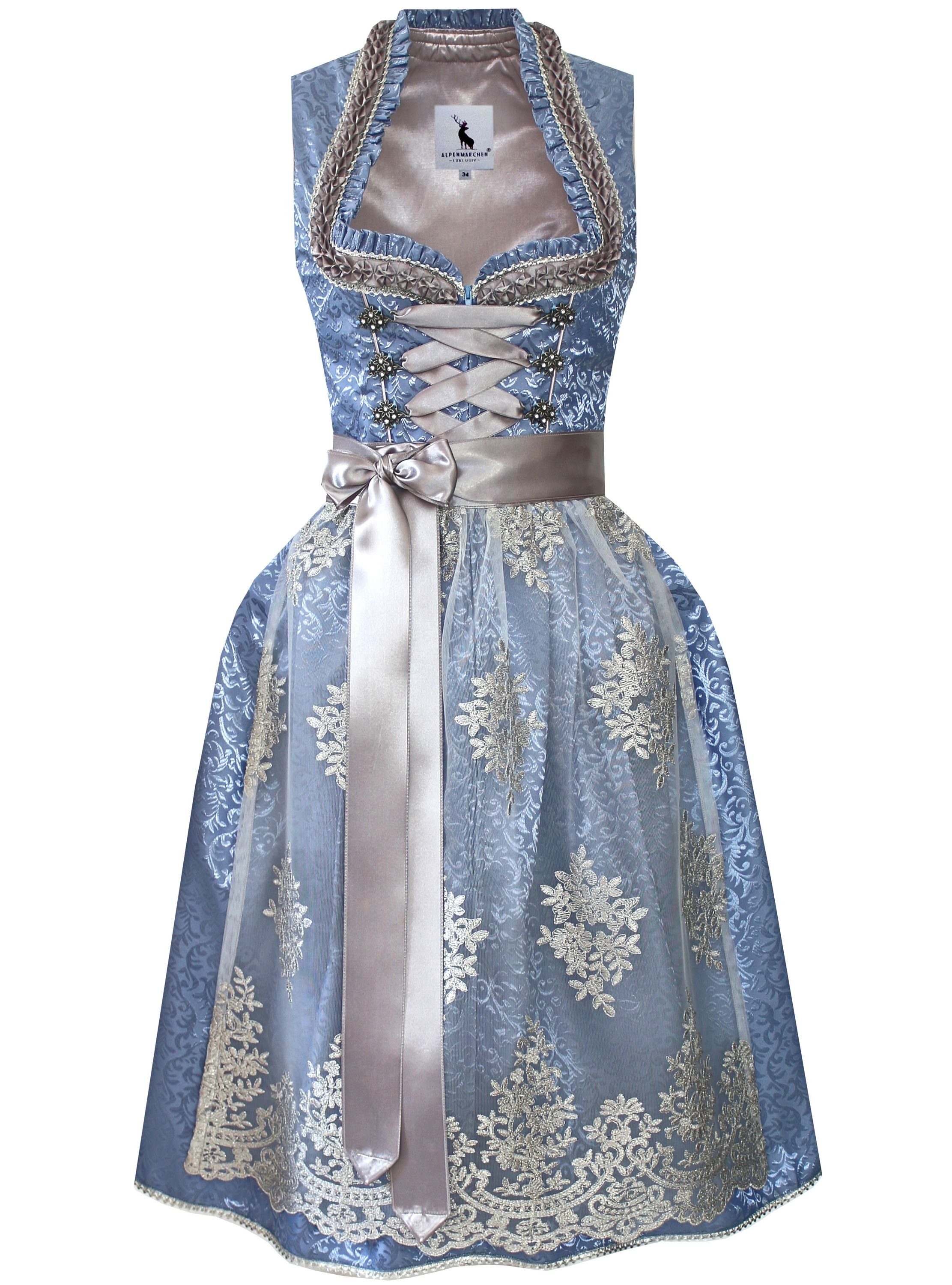Alpenmärchen Dirndl Dirndl Mirabelle in Hellblau