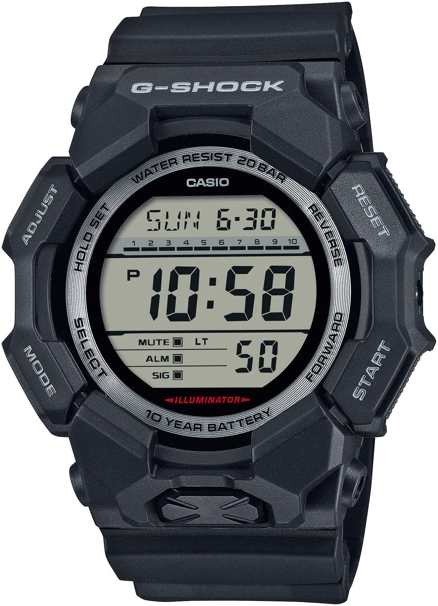 CASIO G-SHOCK Chronograph GD-010-1ER, Quarzuhr, Armbanduhr,Herrenuhr,