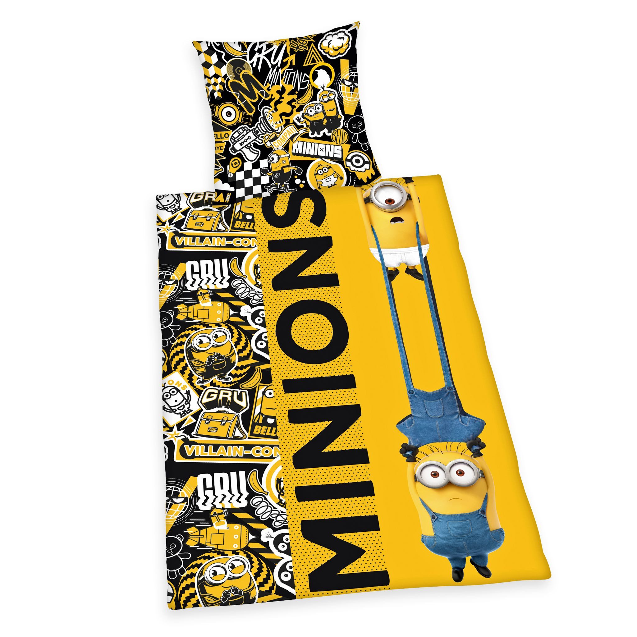 Herding Jugendbettwäsche 135x200cm Minions 2 Gru
