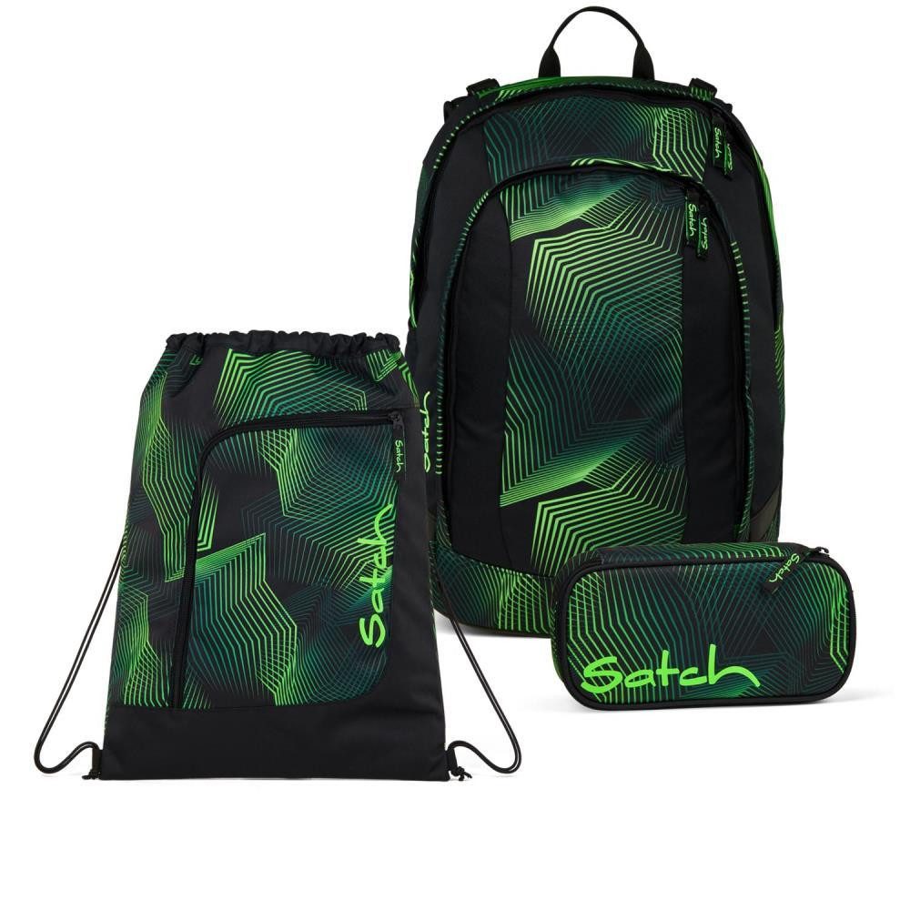 Satch Schulrucksack Air (3tlg., inkl. Schlamperbox