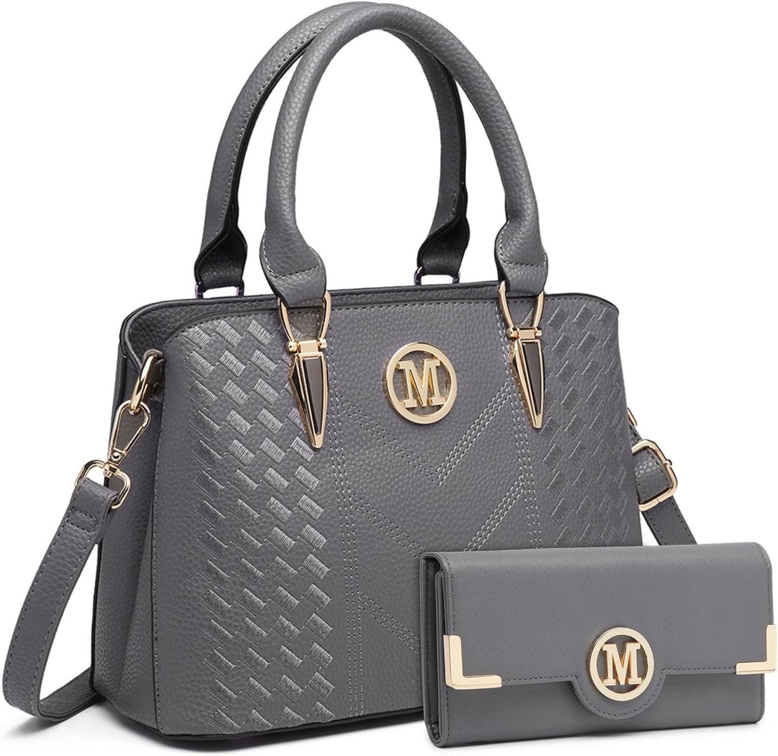 LuxusKollektion Handtasche Handtasche Damen Mittelgroß Grau