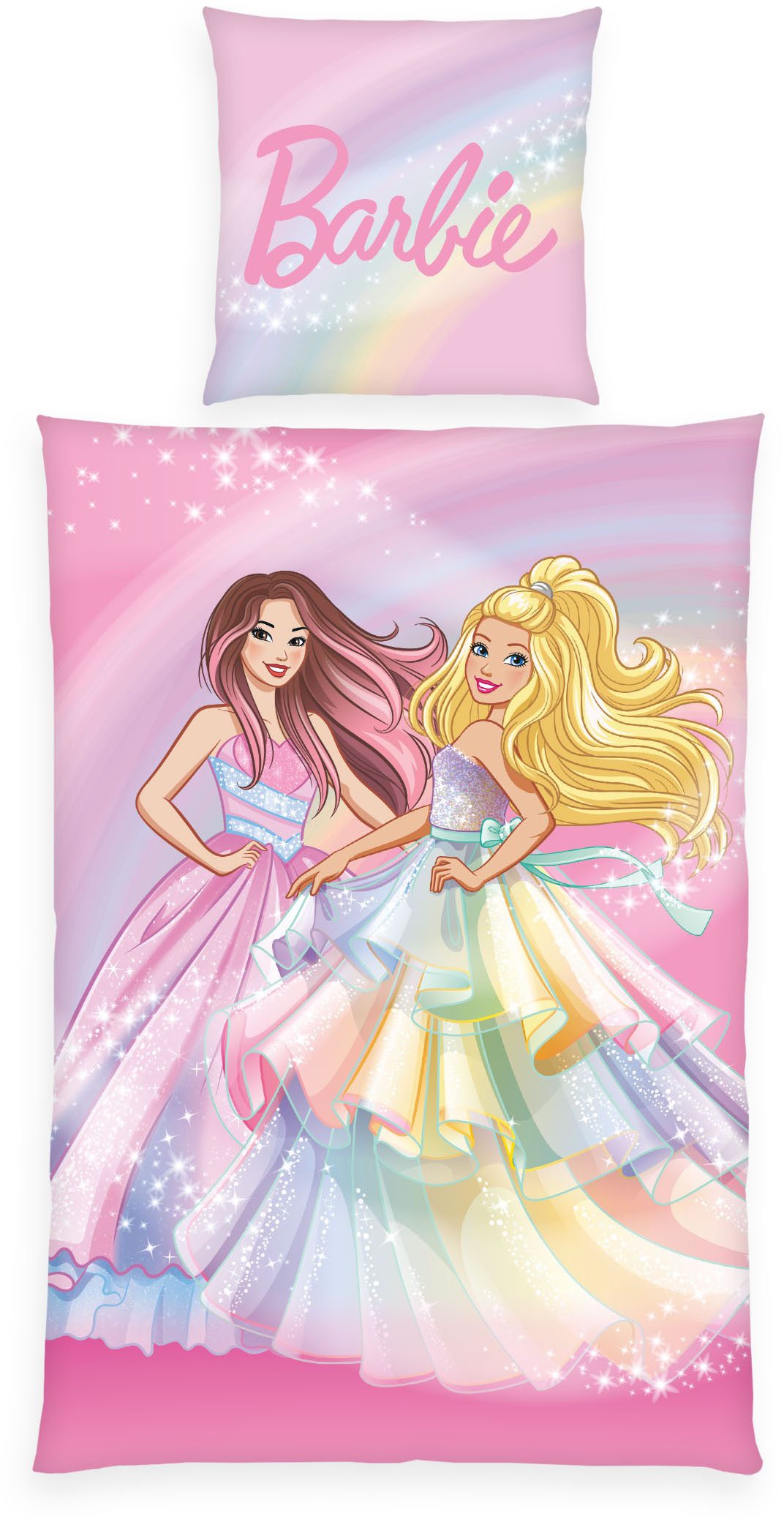 Barbie Bettwäsche Barbie, Renforcé, 2 teilig,