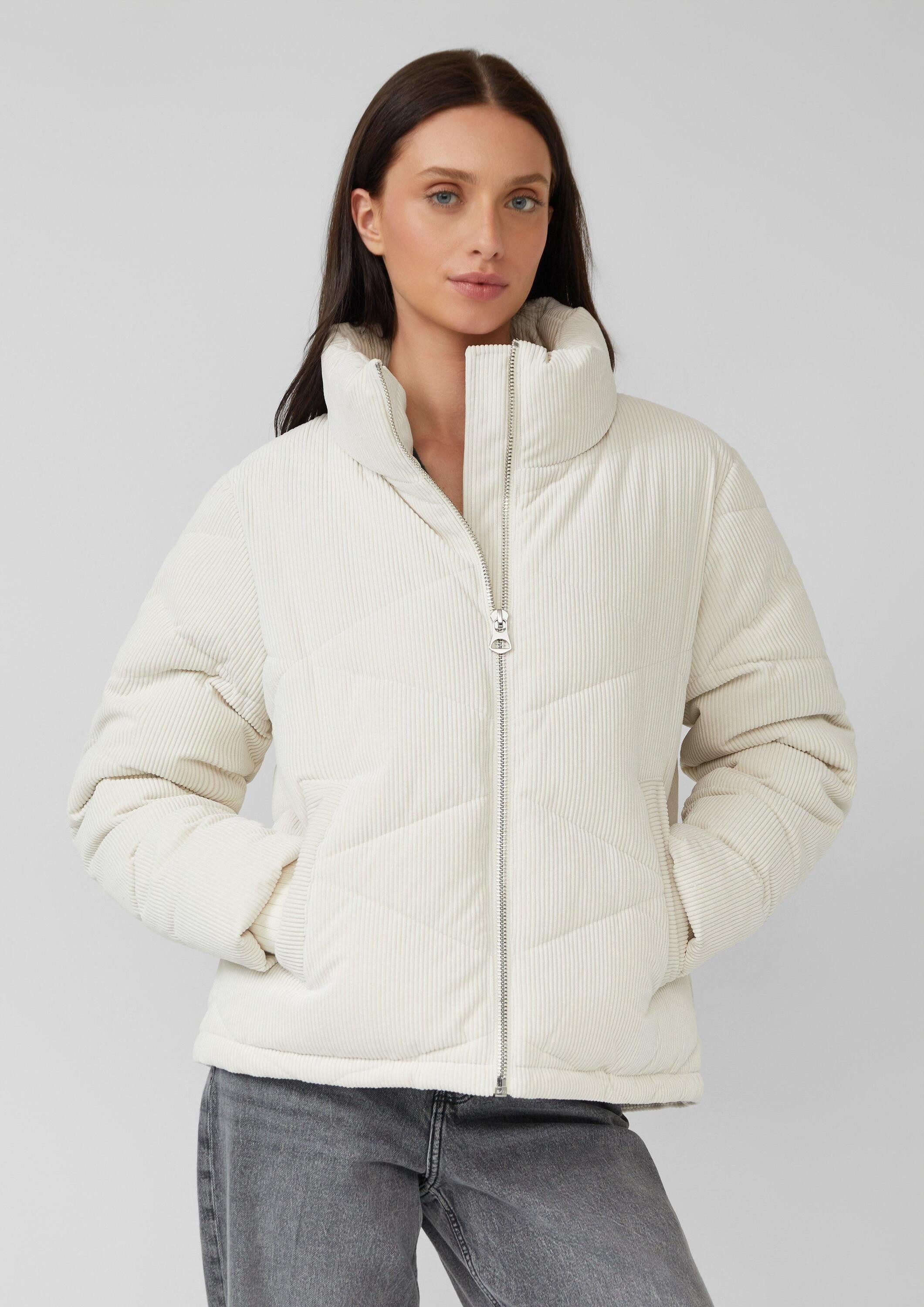 s.Oliver Winterjacke Outdoor-Jacke Wärmende Cord-Jacke im