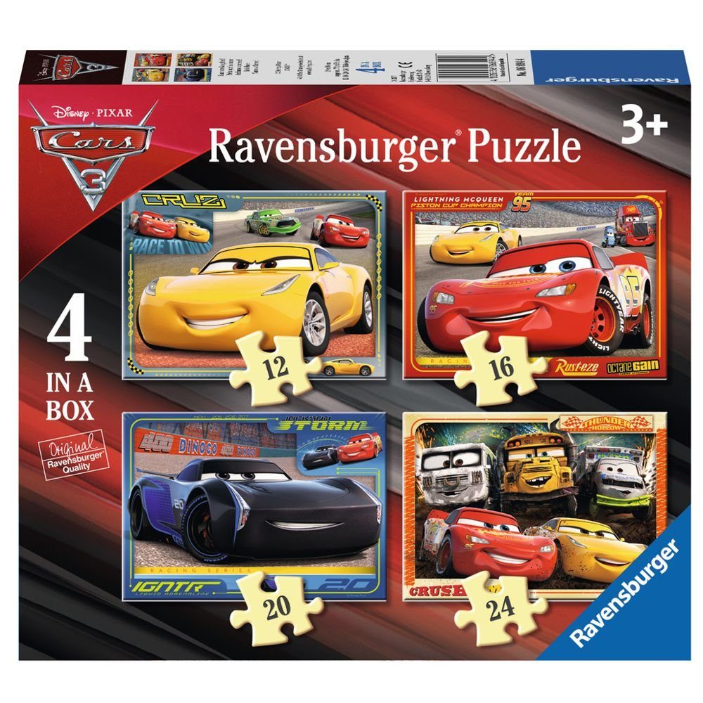 Disney Cars Puzzle 4 in 1