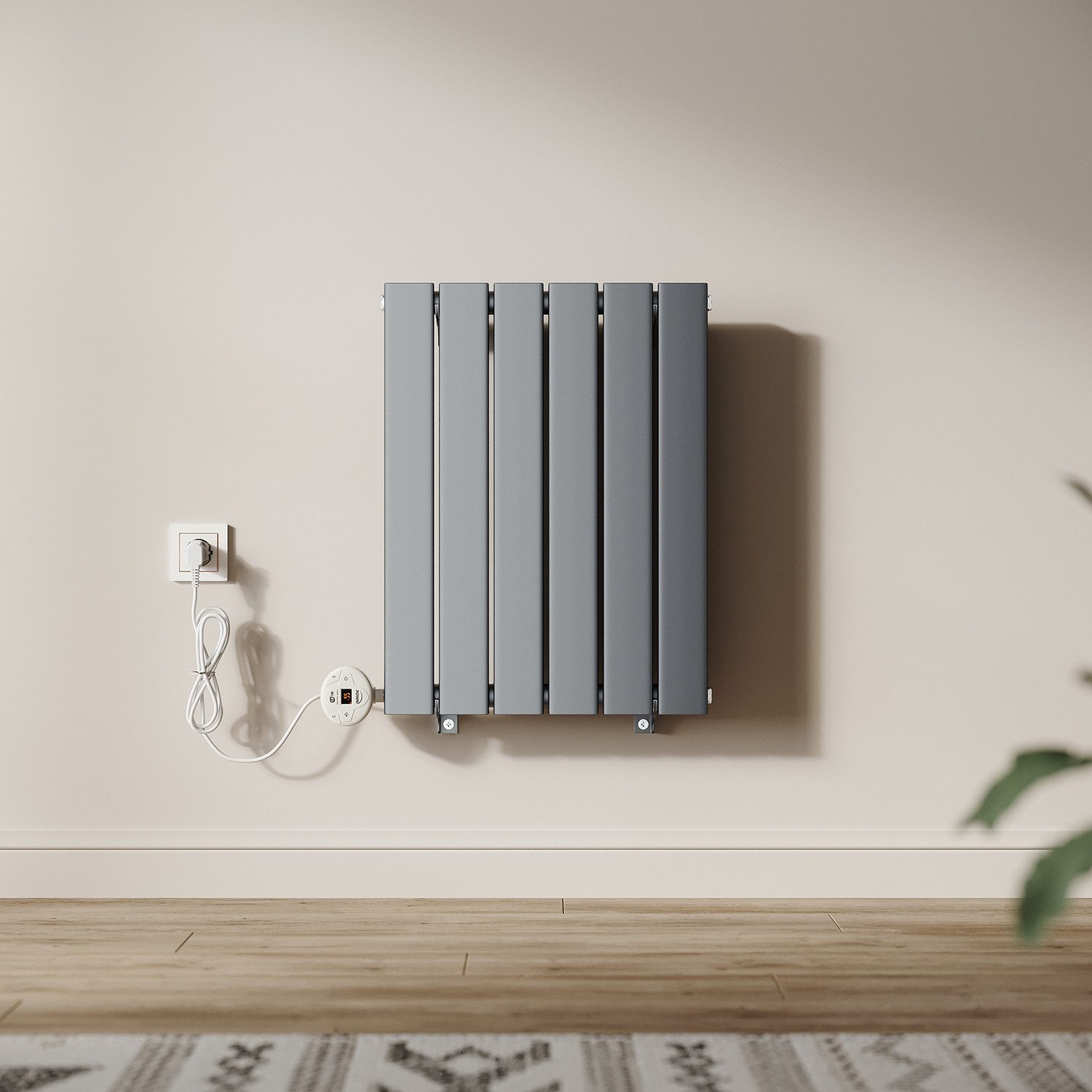 SONNI Elektro-Heizkörper Elektro-Heizkörper mit WiFi-Fernbedienung,Temperaturregelung:400W-800W