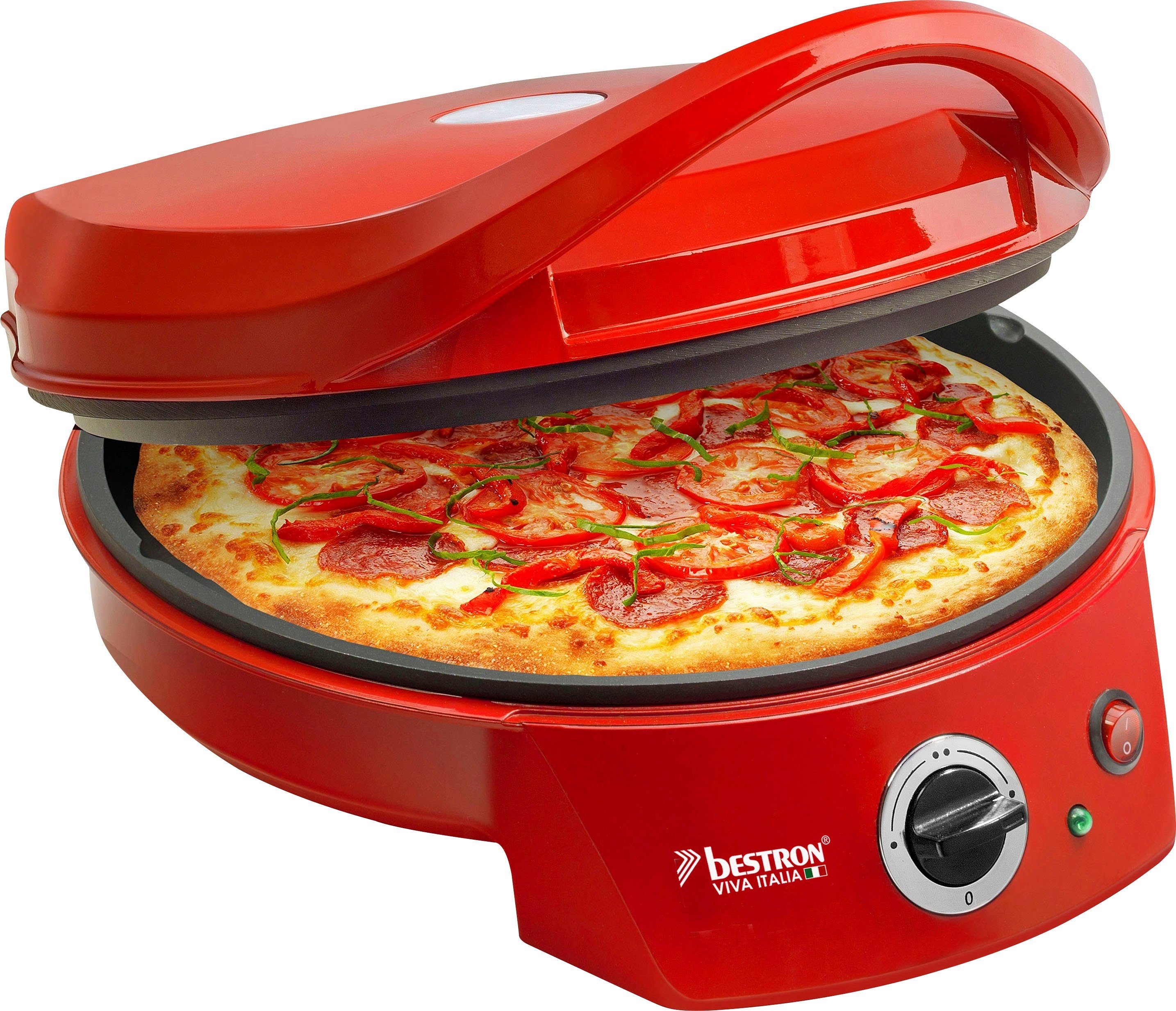 bestron Pizzaofen APZ400 Viva Italia, Ober-/Unterhitze,