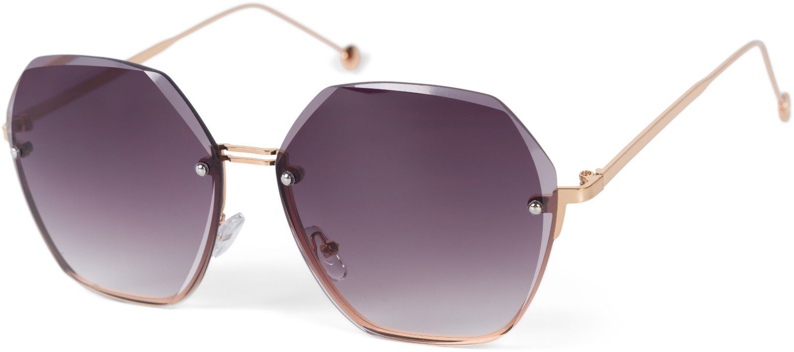 styleBREAKER Sonnenbrille Ovale Oversize Sonnenbrille Diamant