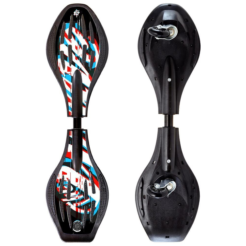 Street Surfing Skateboard Waveboard Black Glitch,