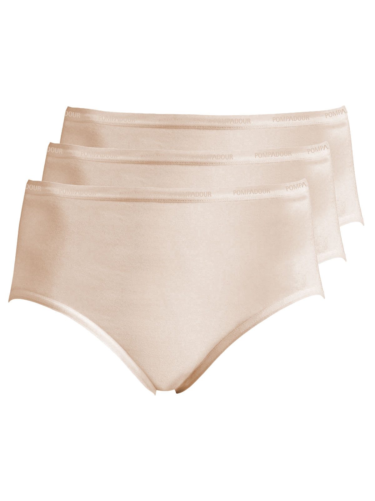 Pompadour Taillenslip 3er Pack Damen Taillenslip