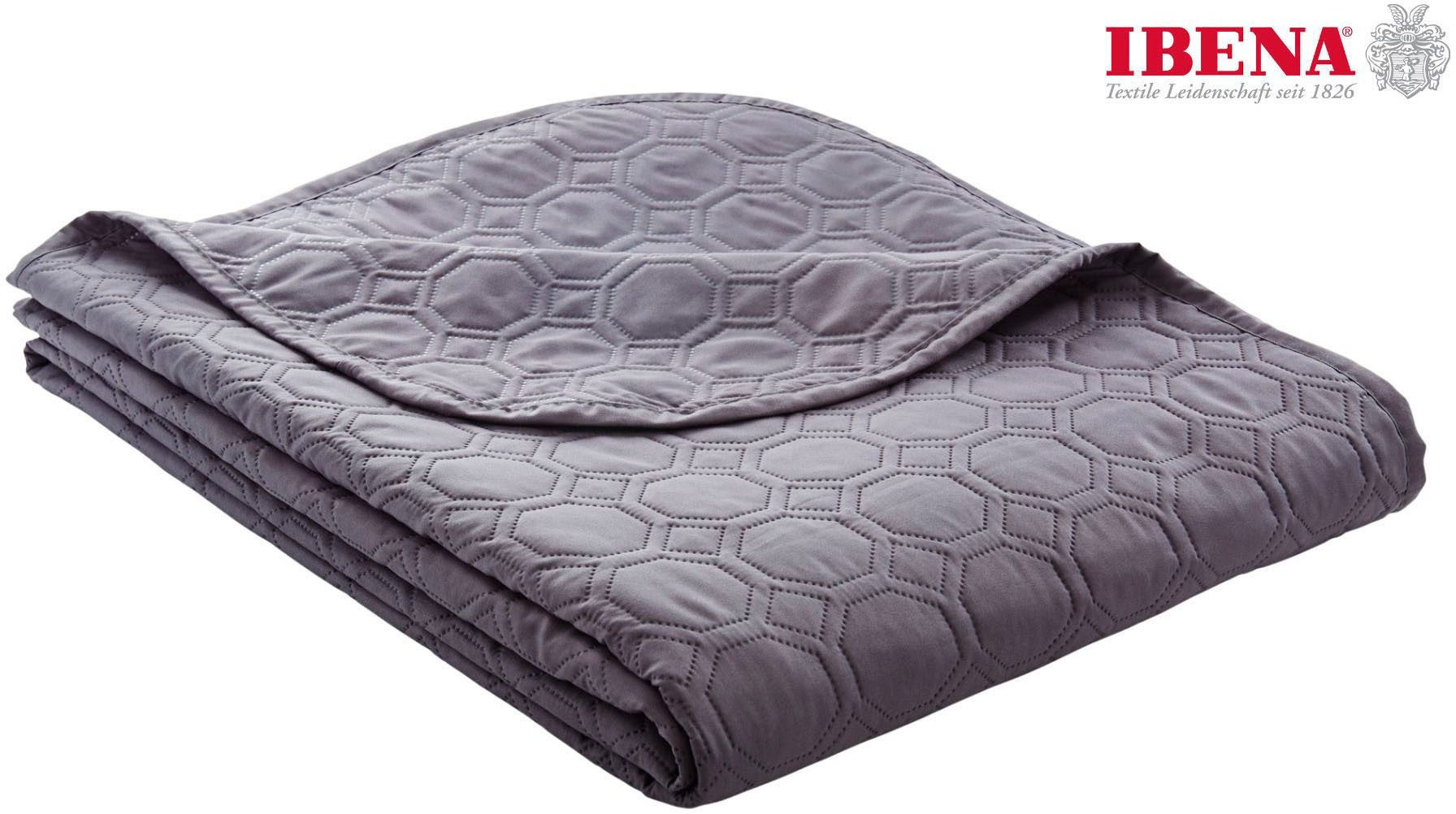 IBENA Tagesdecke Sonio, Tagesdecke mit Steppung
