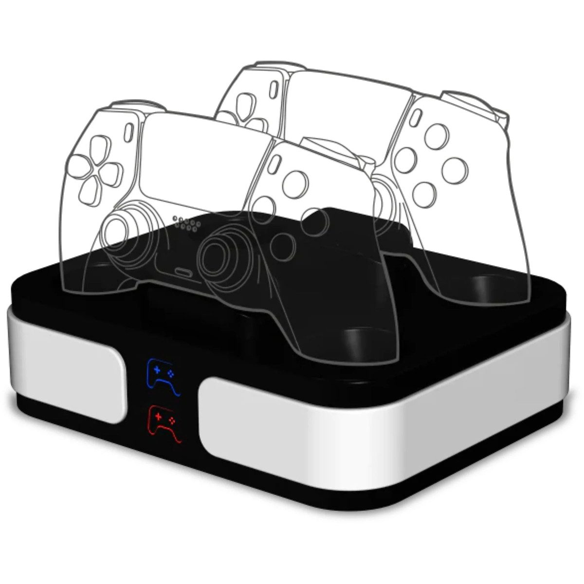 Qware Gaming PS5 Ladestation Schnellladegerät Kompatibel