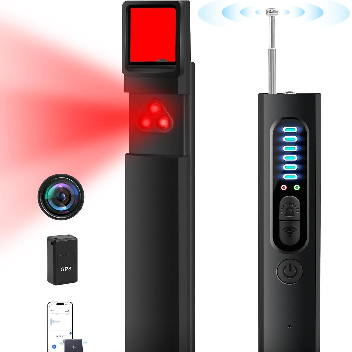 PRIISF Überwachungskamera GPS-Tracker Wanzenfinder Detektor RF