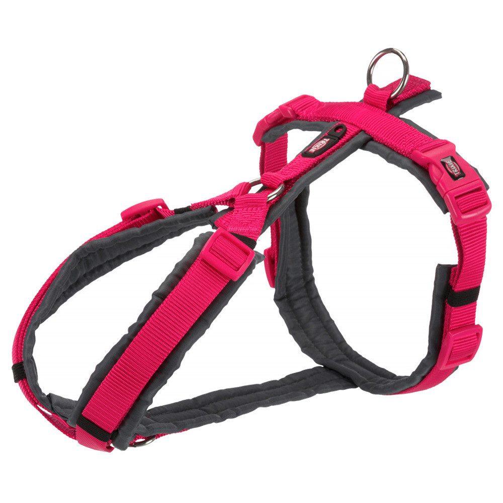 TRIXIE Hunde-Geschirr Premium Trekking Geschirr fuchsia/graphit