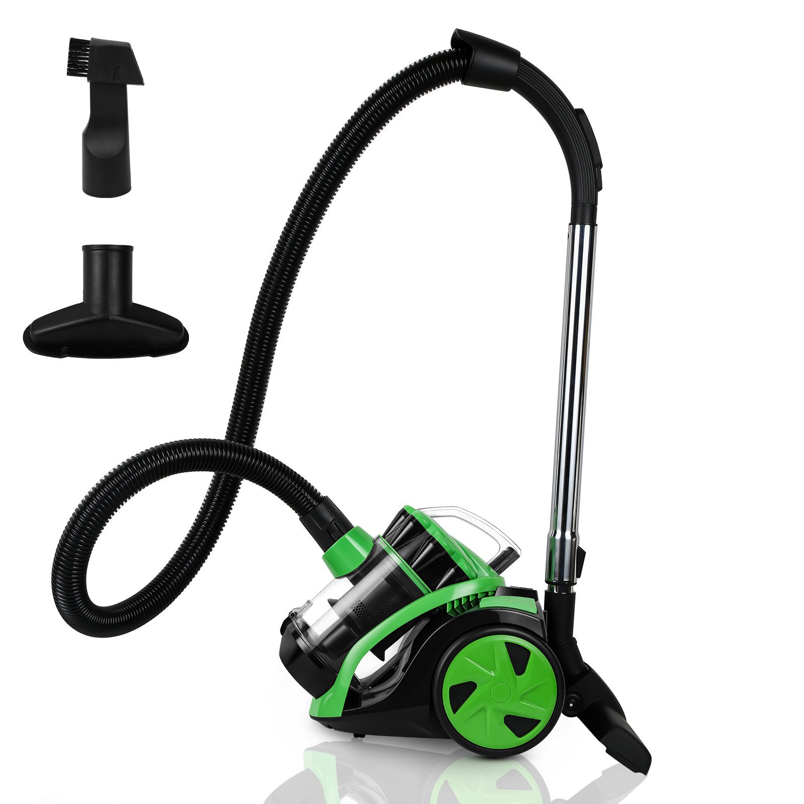 Clanmacy Bodenstaubsauger Staubsauger 900Watt Beutellos HEPA