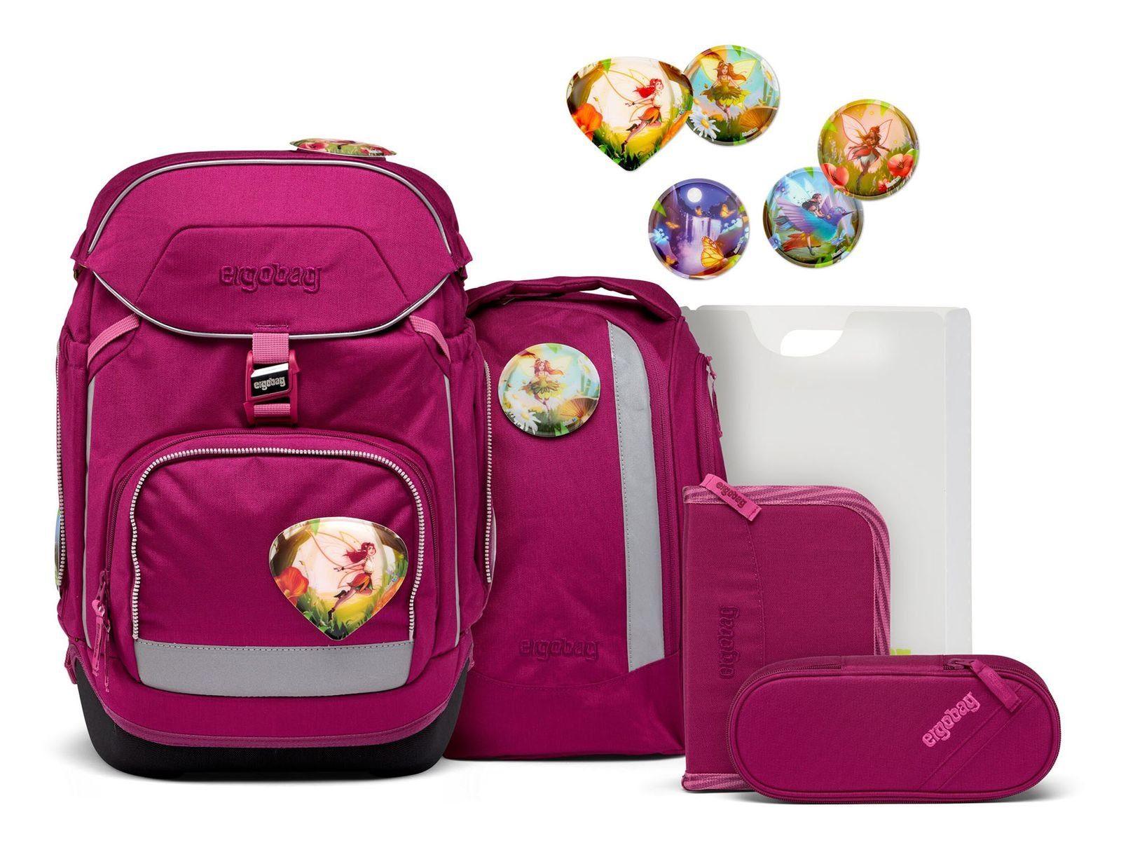 ergobag Schulranzen Eco Hero-Edition (Set, 5-tlg)