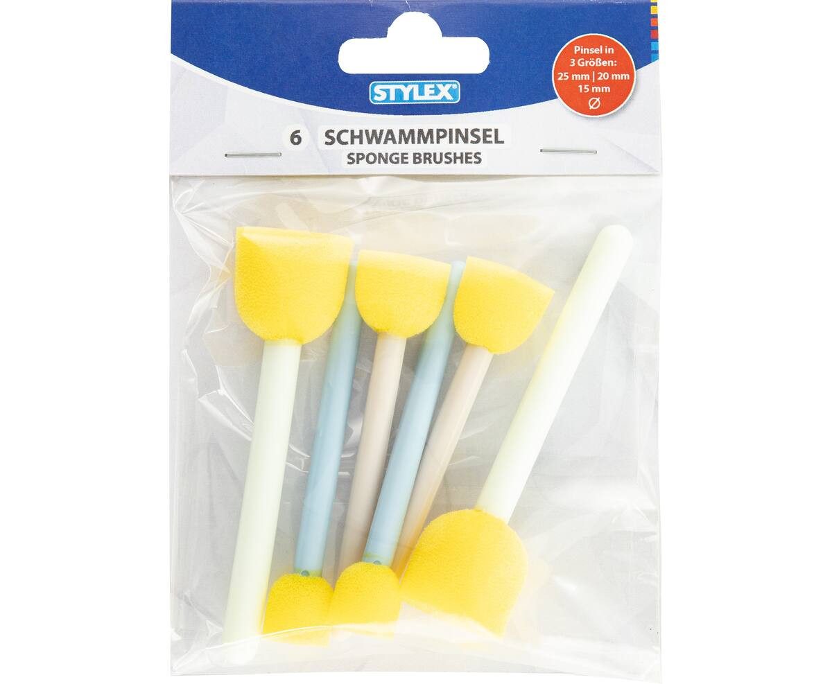 Stylex Schreibwaren Pinsel 6 Schwammpinsel /