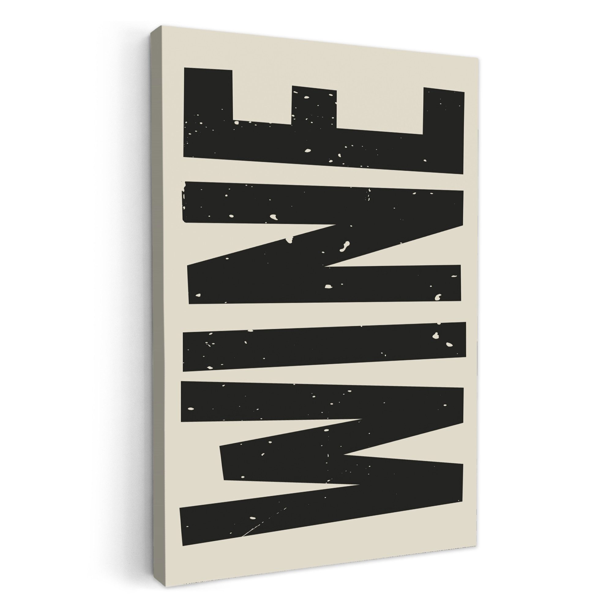 OneMillionCanvasses® Leinwandbild Schwarz - Wein -