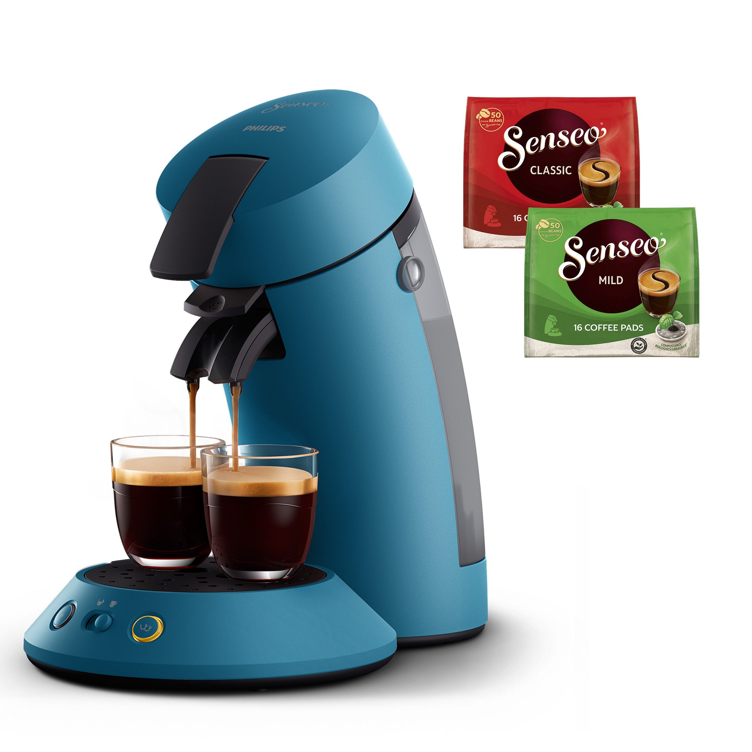 Philips Senseo Kaffeepadmaschine Original Plus CSA210/00,