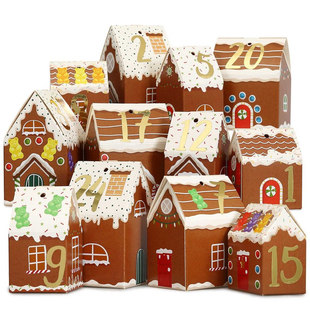 PAPIERDRACHEN Adventskalender Adventskalender Set - Lebkuchen