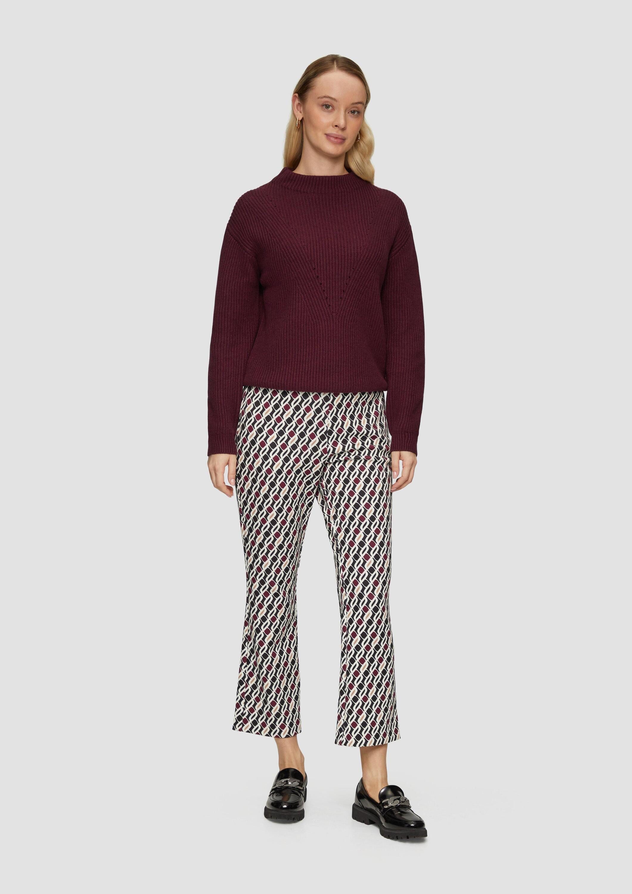 s.Oliver 7/8-Hose Hose Slim-Fit-Hose mit Flared