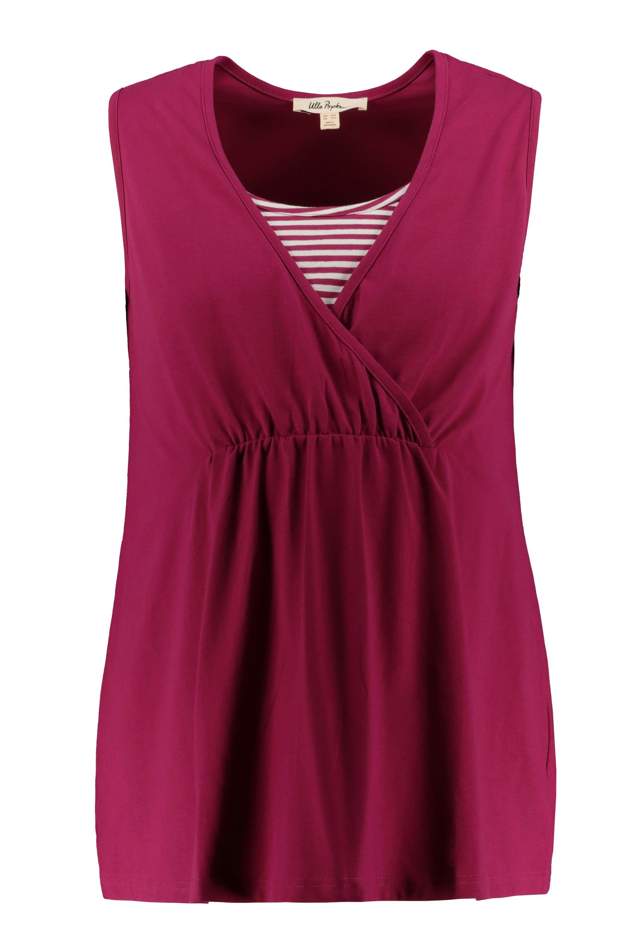Ulla Popken T-Shirt Bellieva-Top 2er-Pack Umstandsmode