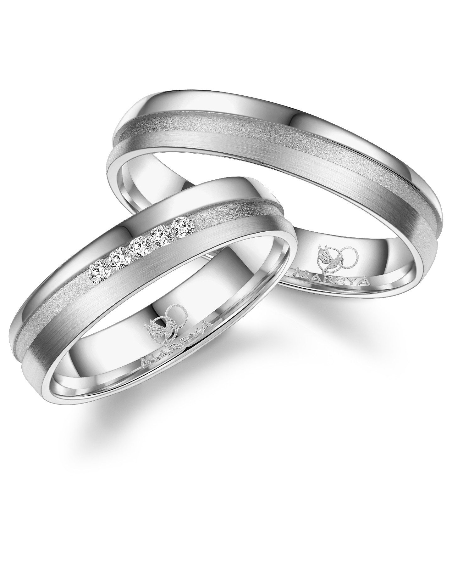 MARRYA Trauring Silber Ringe Trauringe Eheringe