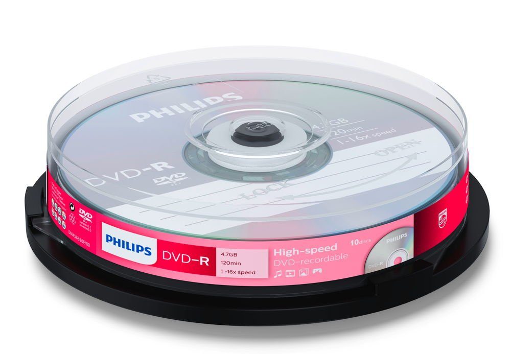 Philips DVD-Rohling 10 Philips Rohlinge DVD-R