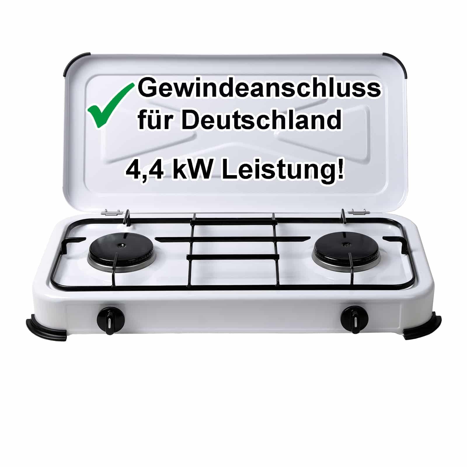 BlueCraft Gaskocher 2 flammig 50mbar Propan