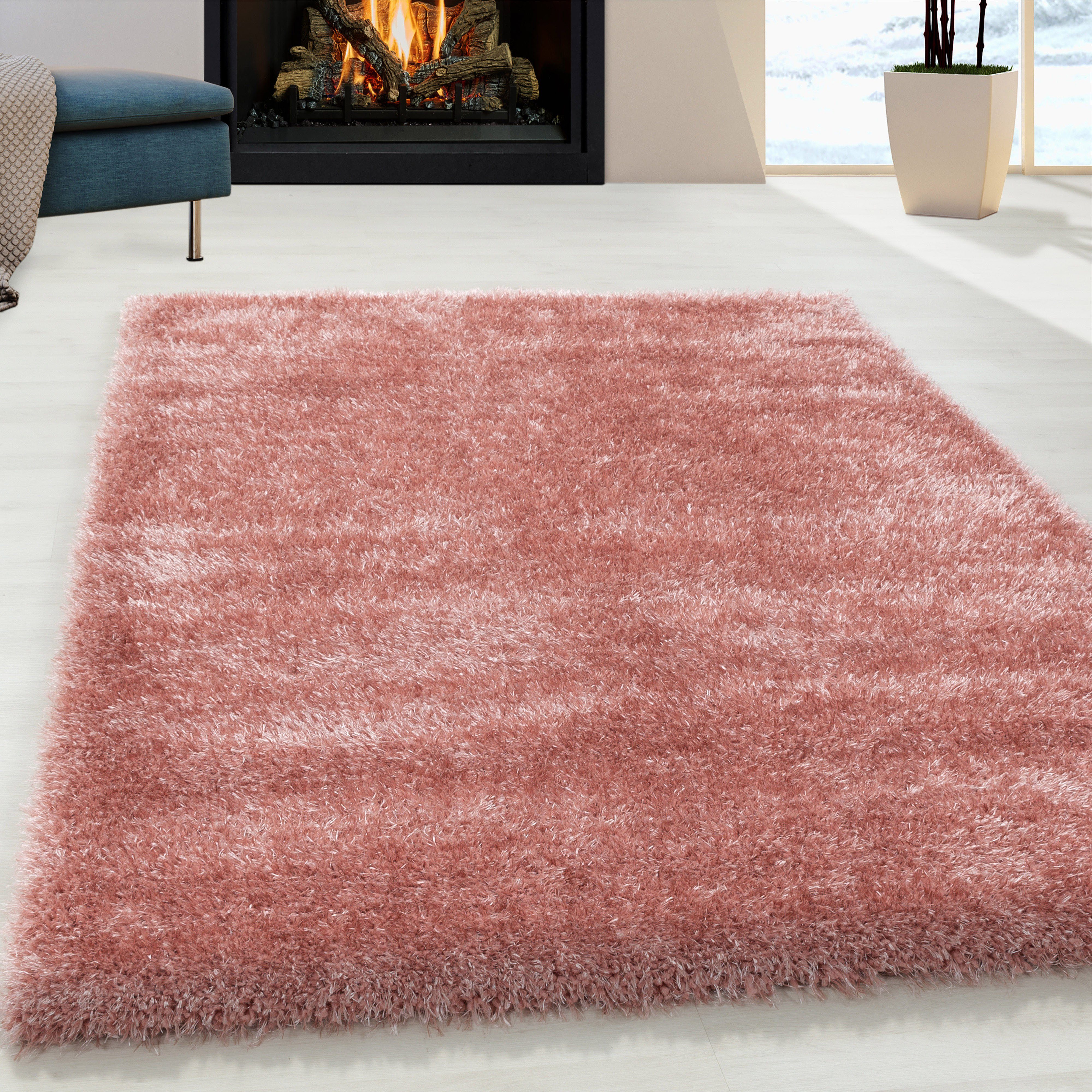 Ayyildiz Teppiche Hochflor-Teppich BRILLIANT 4200, rechteckig,