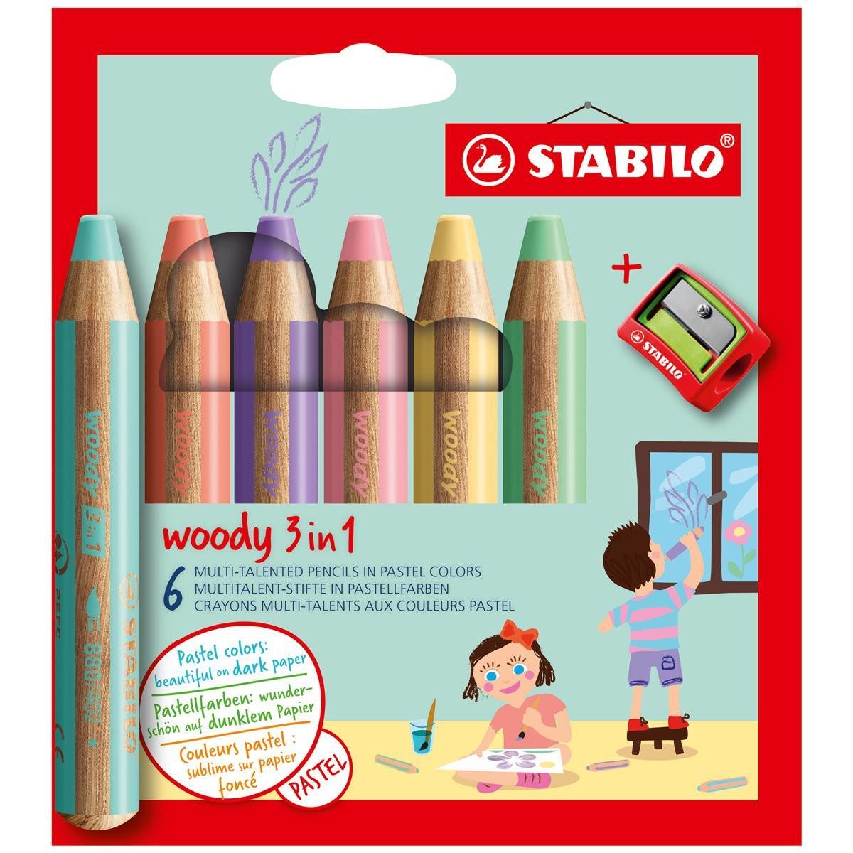 STABILO Buntstift STABILO woody 3 in