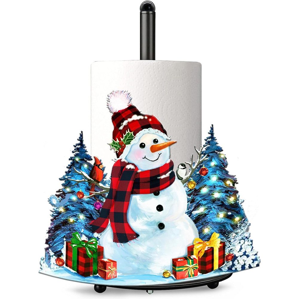 Coonoor Küchenrollenhalter Zwerg Papierhandtuchhalter,Weihnachts-Küchentischdekoration für Theke