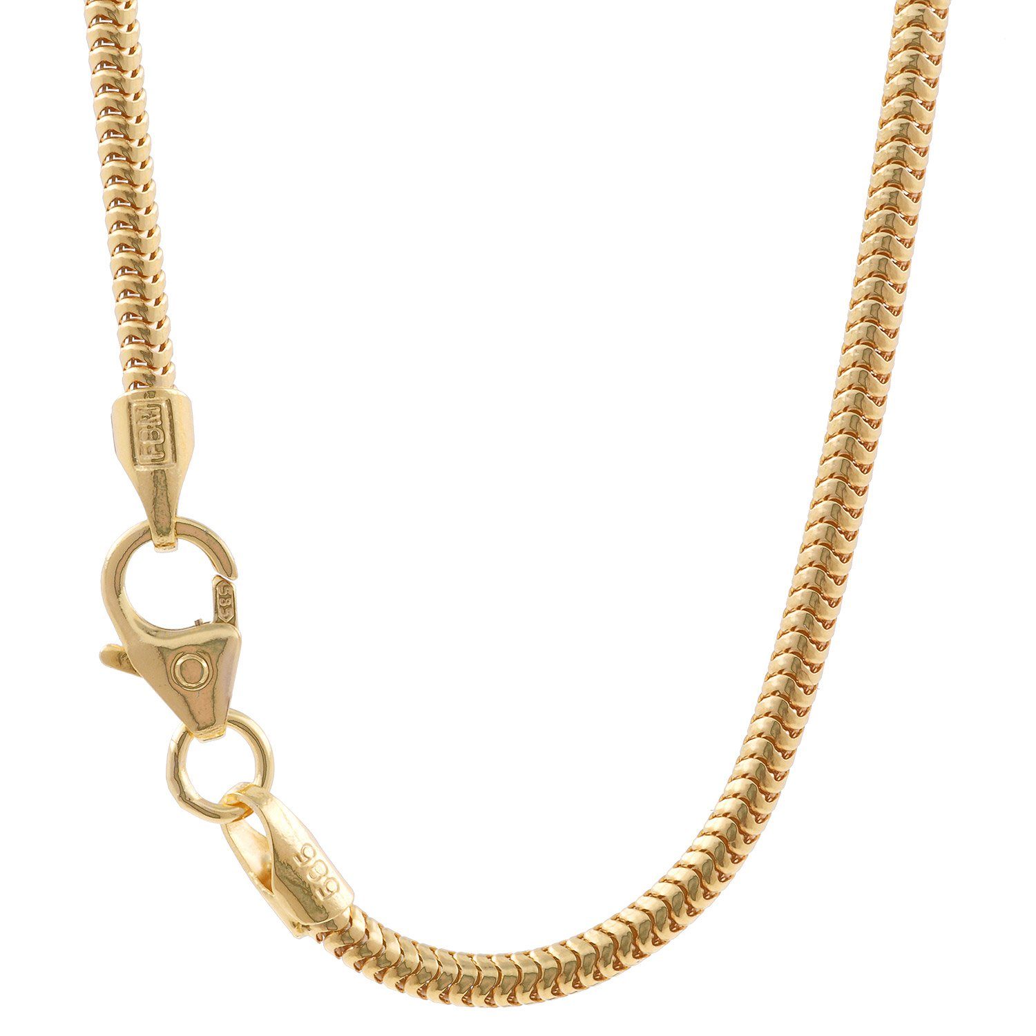 HOPLO Schlangenkette Goldkette Schlangenkette Länge 38cm