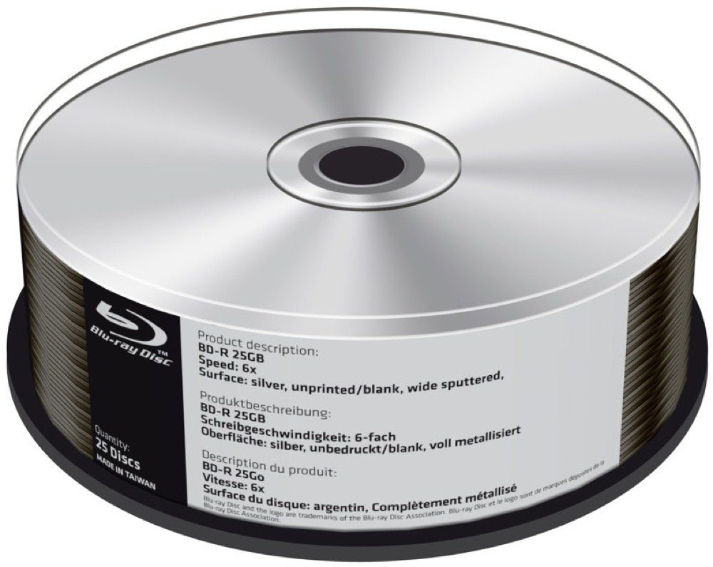 Mediarange Blu-ray-Rohling 25 Mediarange Rohlinge Blu-ray