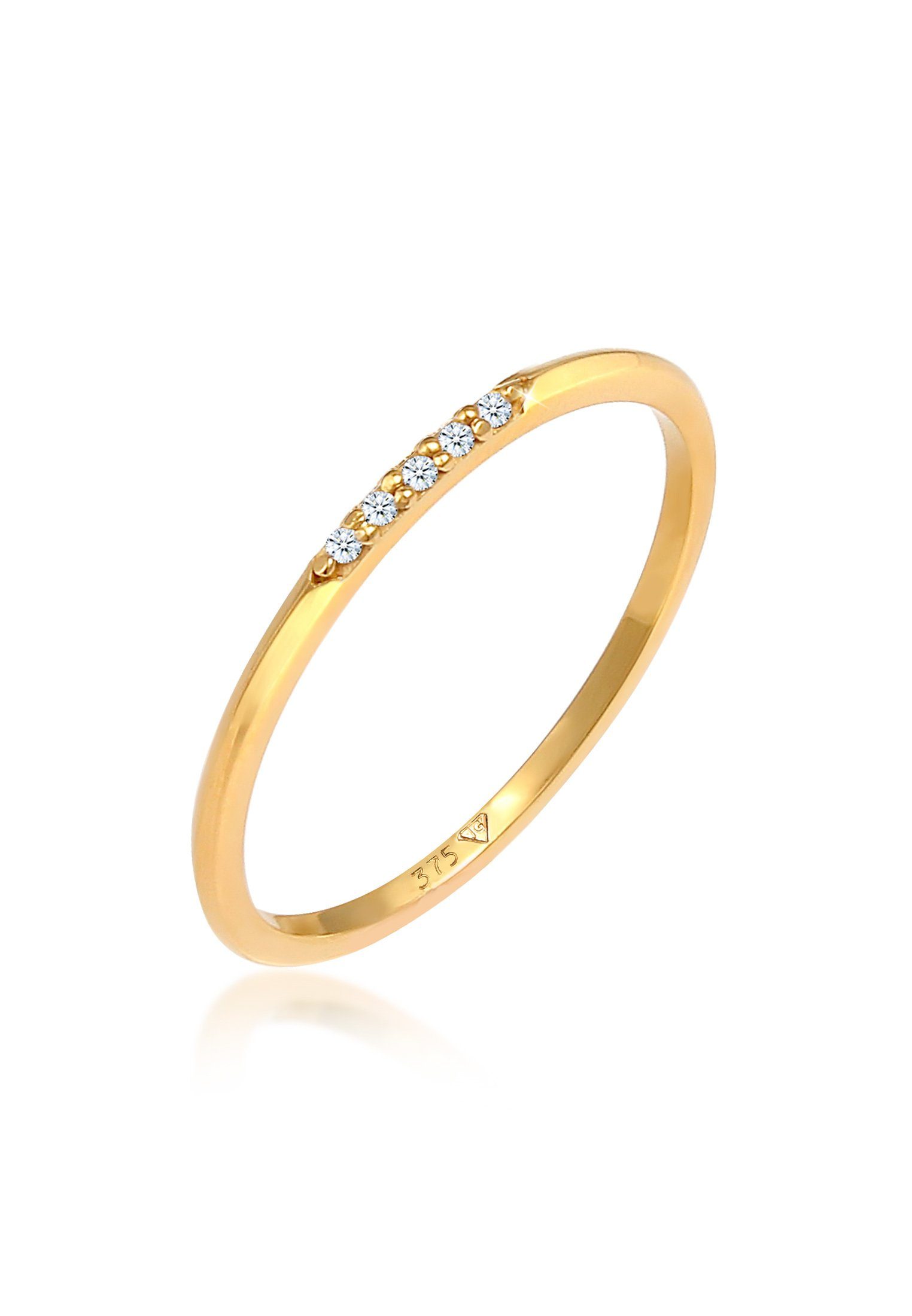 Elli DIAMONDS Diamantring Bandring Verlobung Diamanten