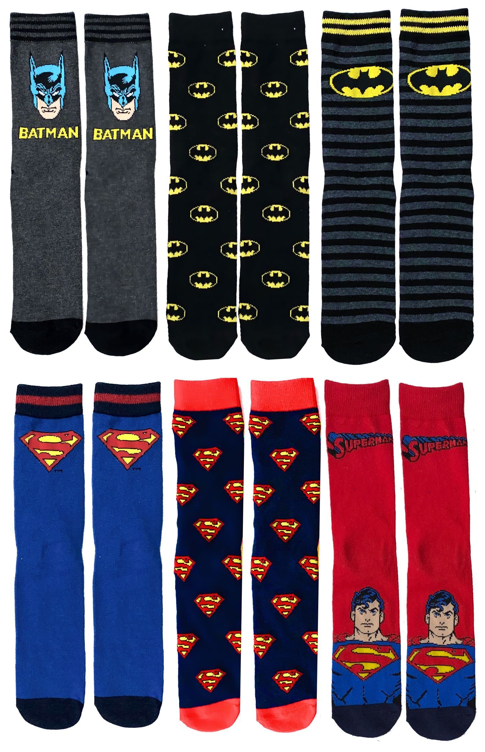 Batman Freizeitsocken Superman und Batman Socken