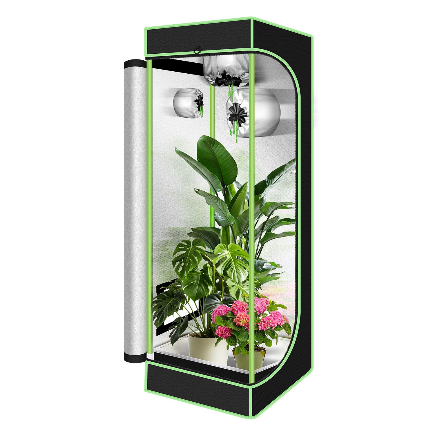 Clanmacy Anlehngewächshaus Growbox Anbau Zelt Growzelt